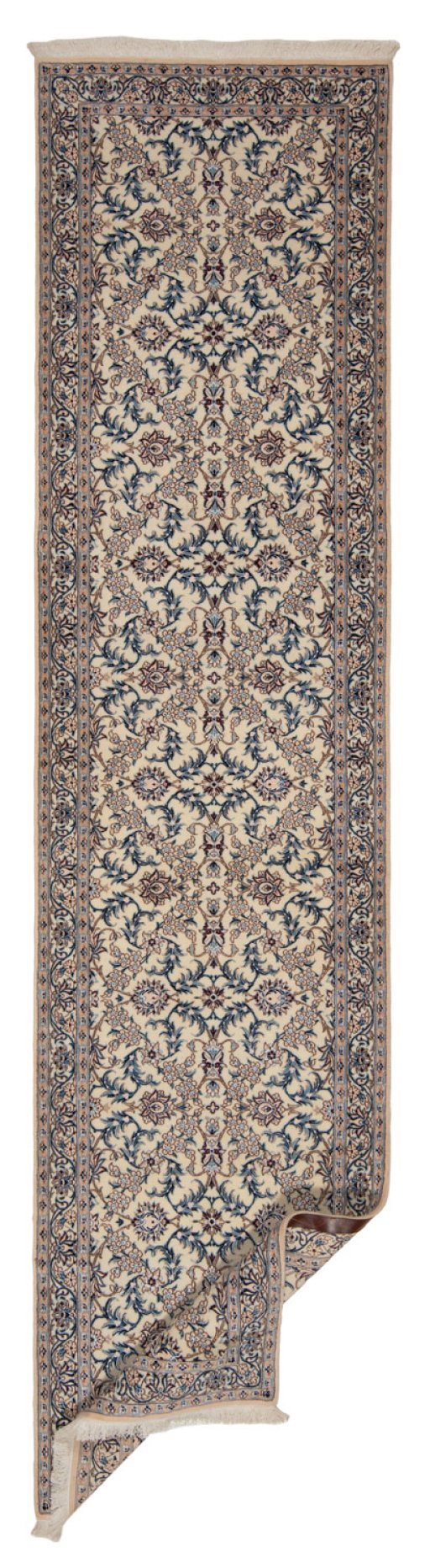 Surface texture of New Nain 6La with Silk rug with natural Wool and intricate pattern