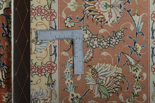 Central medallion detail of New Tabriz 50/60/70 Raj rug from Iran / Persia
