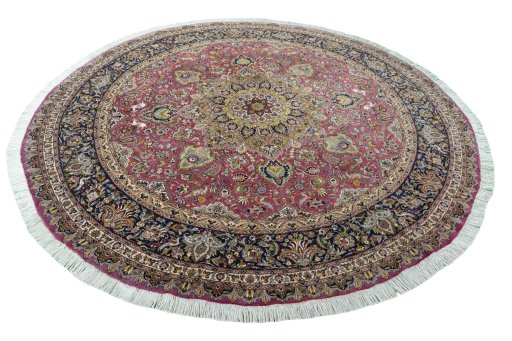 Surface texture of New Tabriz 50/60/70 Raj rug with natural Cork and intricate pattern
