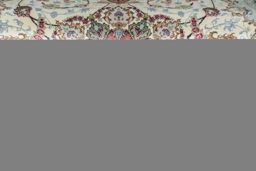 Close-up detail of New Tabriz 50/60/70 Raj rug from Iran / Persia showing Cork weave