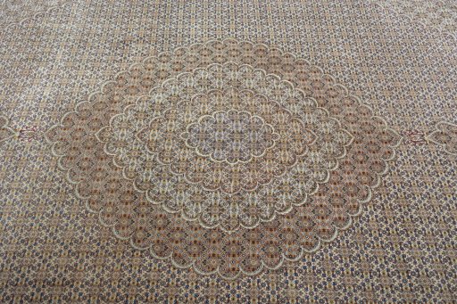 Central medallion detail of 2000s Tabriz 50/60/70 Raj rug from Iran / Persia