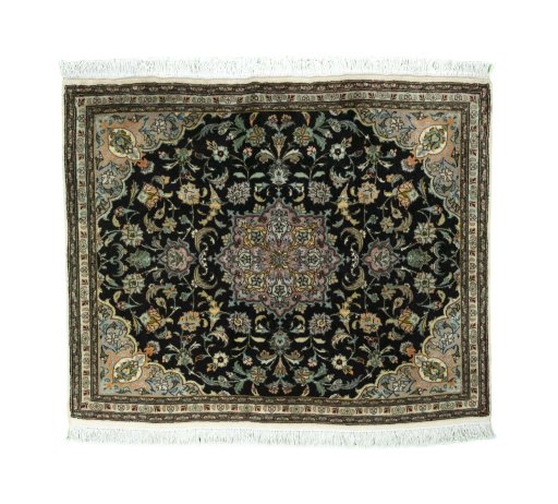 Full view of New Tabriz 50/60/70 Raj rug from Iran / Persia, 76 × 92 cm in Gray tones