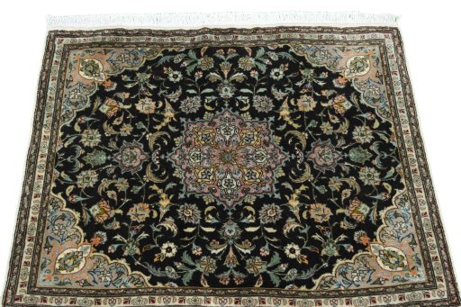 Surface texture of New Tabriz 50/60/70 Raj rug with natural Cork and intricate pattern