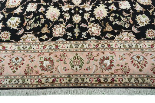 Full view of New Tabriz 50/60/70 Raj rug from Iran / Persia, 263 × 202 cm in Gray tones