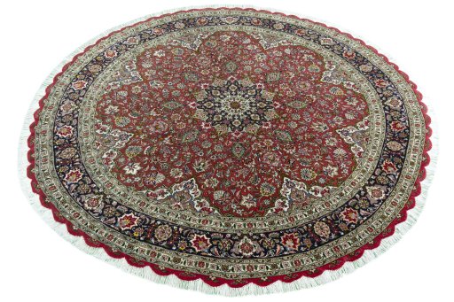 Surface texture of New Tabriz 50/60/70 Raj rug with natural Cork and intricate pattern