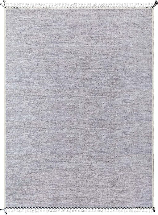 Full view of New Morocco rug from Pakistan, 345 × 257 cm in Gray tones