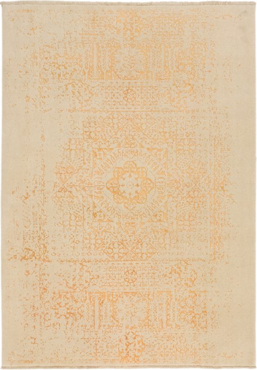 Full view of New Organic rug from Turkey, 302 × 212 cm in Yellow tones