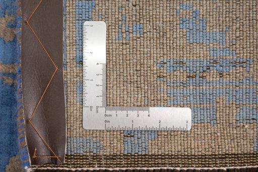 Full view of New Organic rug from Turkey, 303 × 210 cm in Blue tones