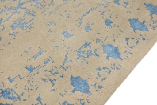 Full view of New Organic rug from Turkey, 300 × 215 cm in Blue tones