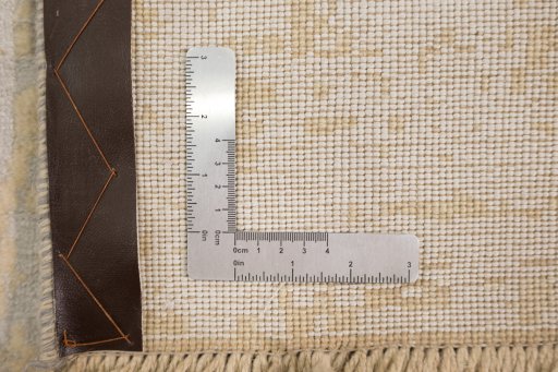 Full view of New Organic rug from Turkey, 302 × 210 cm in Beige tones