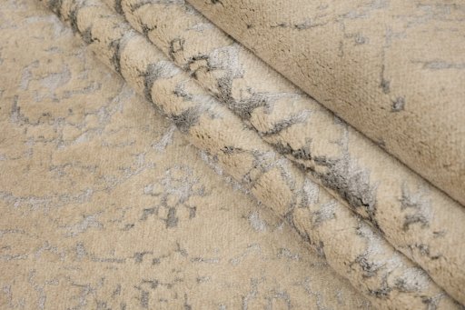 Close-up detail of New Organic rug from Turkey showing Wool weave