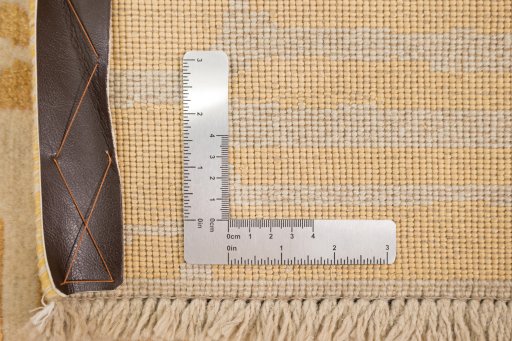 Full view of New Organic rug from Turkey, 244 × 173 cm in Yellow tones