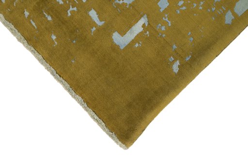 Close-up detail of New Organic rug from Turkey showing Wool weave