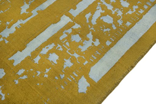 Full view of New Organic rug from Turkey, 224 × 170 cm in Yellow tones