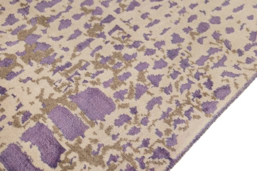 Close-up detail of New Organic rug from Turkey showing Wool weave