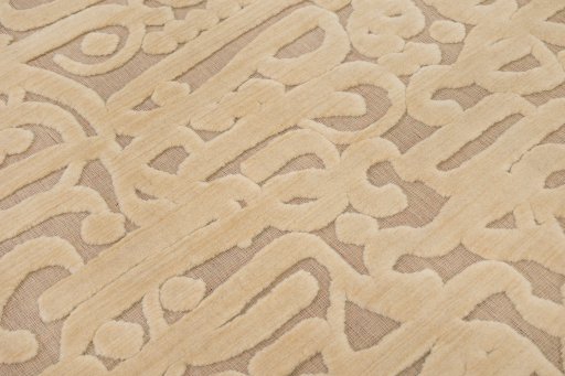 Full view of New Organic rug from Turkey, 295 × 190 cm in Beige tones