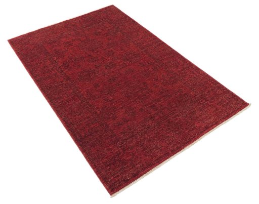 Corner detail of New Farahan rug showing border pattern and Wool pile