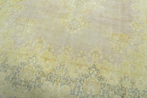 Close-up detail of 1970s Vintage rug from Pakistan showing Wool weave