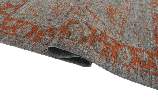 Close-up detail of New Farahan rug from Pakistan showing Wool weave