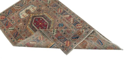 Central medallion detail of New Kazak rug from Pakistan