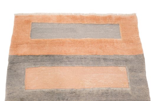 Surface texture of New Kilim Gabbeh rug with natural Wool and intricate pattern