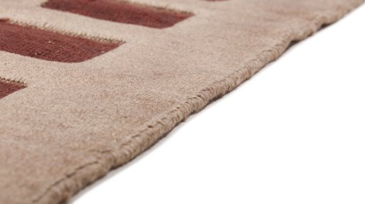 Central medallion detail of New Kilim Gabbeh rug from Iran / Persia