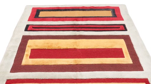 Surface texture of New Kilim Gabbeh rug with natural Wool and intricate pattern
