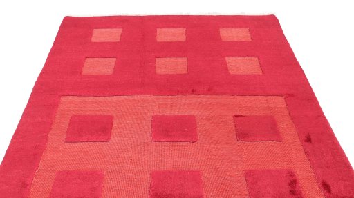 Surface texture of 1980s Kilim Gabbeh rug with natural Wool and intricate pattern