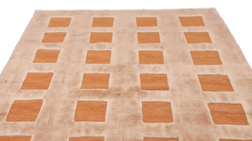 Surface texture of New Kilim Gabbeh rug with natural Wool and intricate pattern