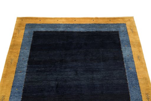 Surface texture of New Persian Gabbeh rug with natural Wool and intricate pattern