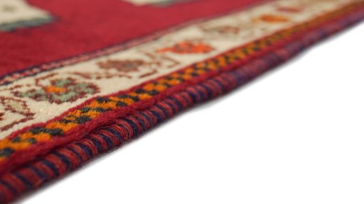 Central medallion detail of 1970s Persian Gabbeh rug from Iran / Persia