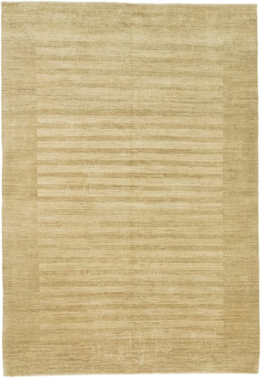 Full view of New Persian Gabbeh rug from Pakistan, 267 × 185 cm in Beige tones