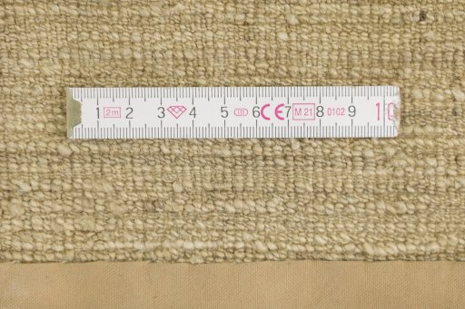 Full view of New Persian Gabbeh rug from Pakistan, 267 × 185 cm in Beige tones