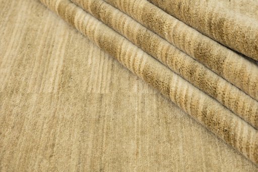 Close-up detail of New Persian Gabbeh rug from Pakistan showing Wool weave