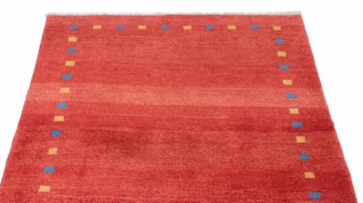 Surface texture of New Persian Gabbeh rug with natural Wool and intricate pattern