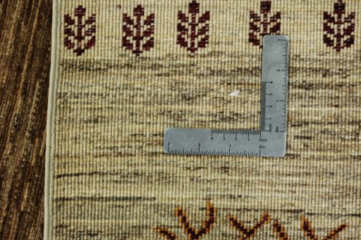 Central medallion detail of New Persian Gabbeh rug from Pakistan