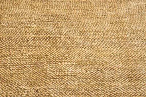 Backside of handmade New Persian Gabbeh rug showing knot structure and weave density
