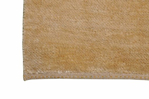Backside of handmade New Persian Gabbeh rug showing knot structure and weave density
