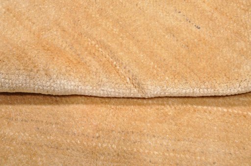 Close-up detail of New Persian Gabbeh rug from Iran / Persia showing Wool weave