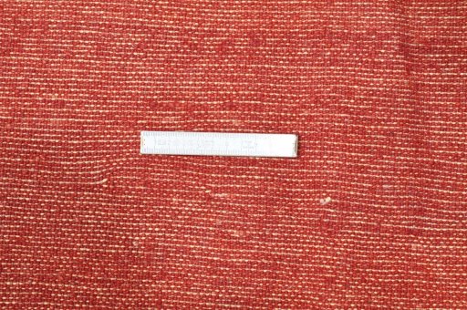 Corner detail of New Persian Gabbeh rug showing border pattern and Wool pile