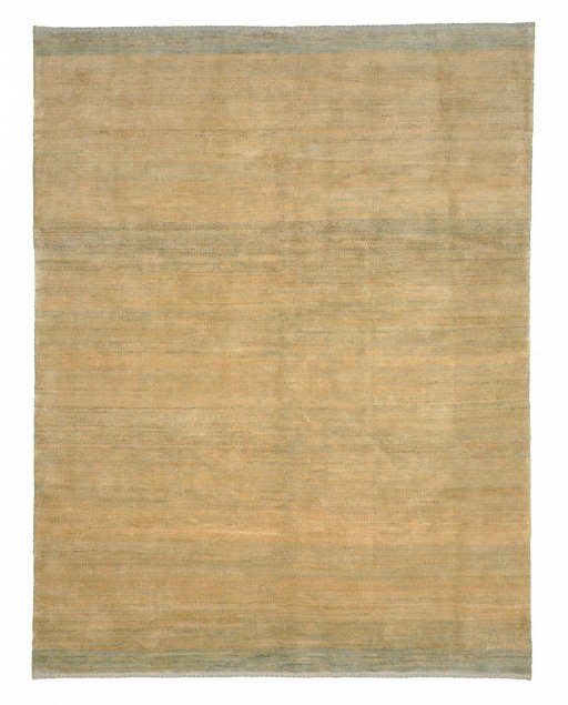 Full view of New Persian Gabbeh rug from Iran / Persia, 202 × 157 cm in Beige tones