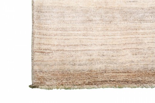 Close-up detail of New Persian Gabbeh rug from Iran / Persia showing Wool weave