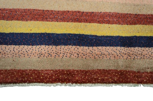 Central medallion detail of New Persian Gabbeh rug from Iran / Persia