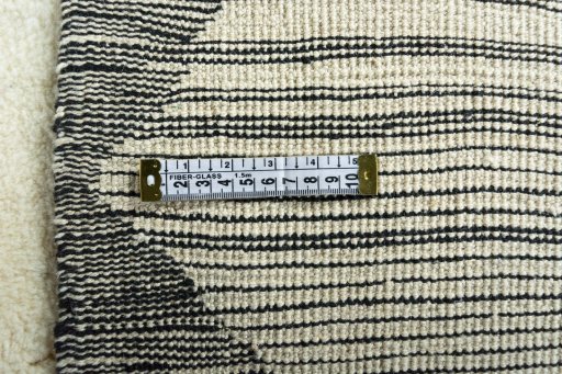 Close-up detail of New Persian Gabbeh rug from Iran / Persia showing Wool weave