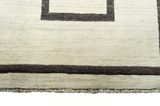 Central medallion detail of New Persian Gabbeh rug from Iran / Persia
