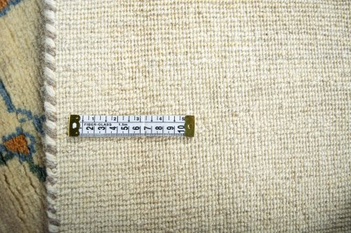 Close-up detail of New Persian Gabbeh rug from Iran / Persia showing Wool weave