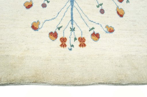 Central medallion detail of New Persian Gabbeh rug from Iran / Persia