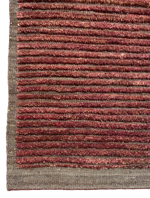Full view of New Persian Gabbeh rug from Iran / Persia, 197 × 151 cm in Red tones