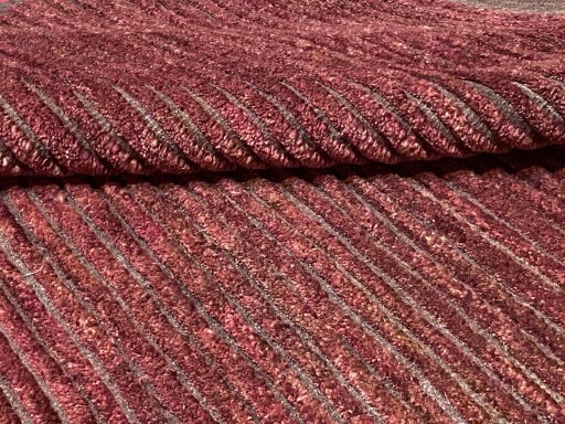 Close-up detail of New Persian Gabbeh rug from Iran / Persia showing Wool weave