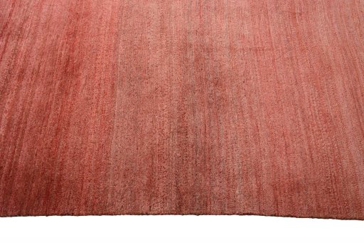 Close-up detail of 2000s Persian Gabbeh rug from Iran / Persia showing Wool weave